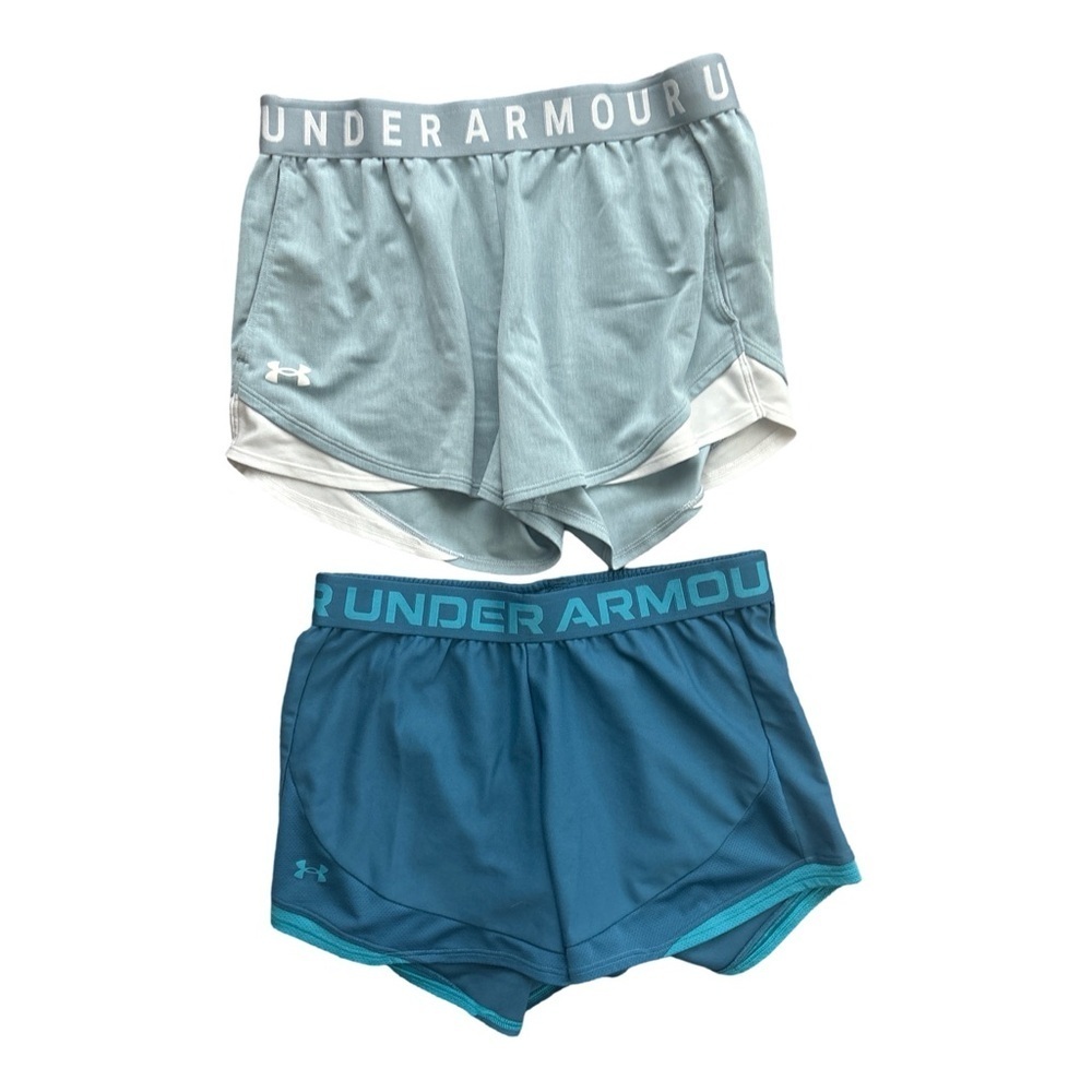 Under Armour Women's Athletic Shorts Duo - Light Blue / Teal